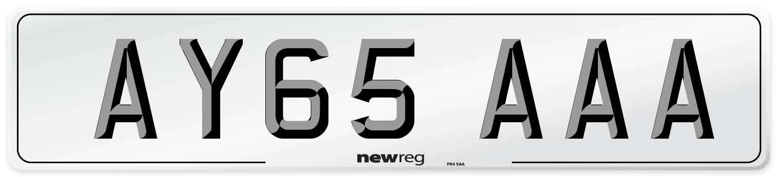AY65 AAA Number Plate from New Reg